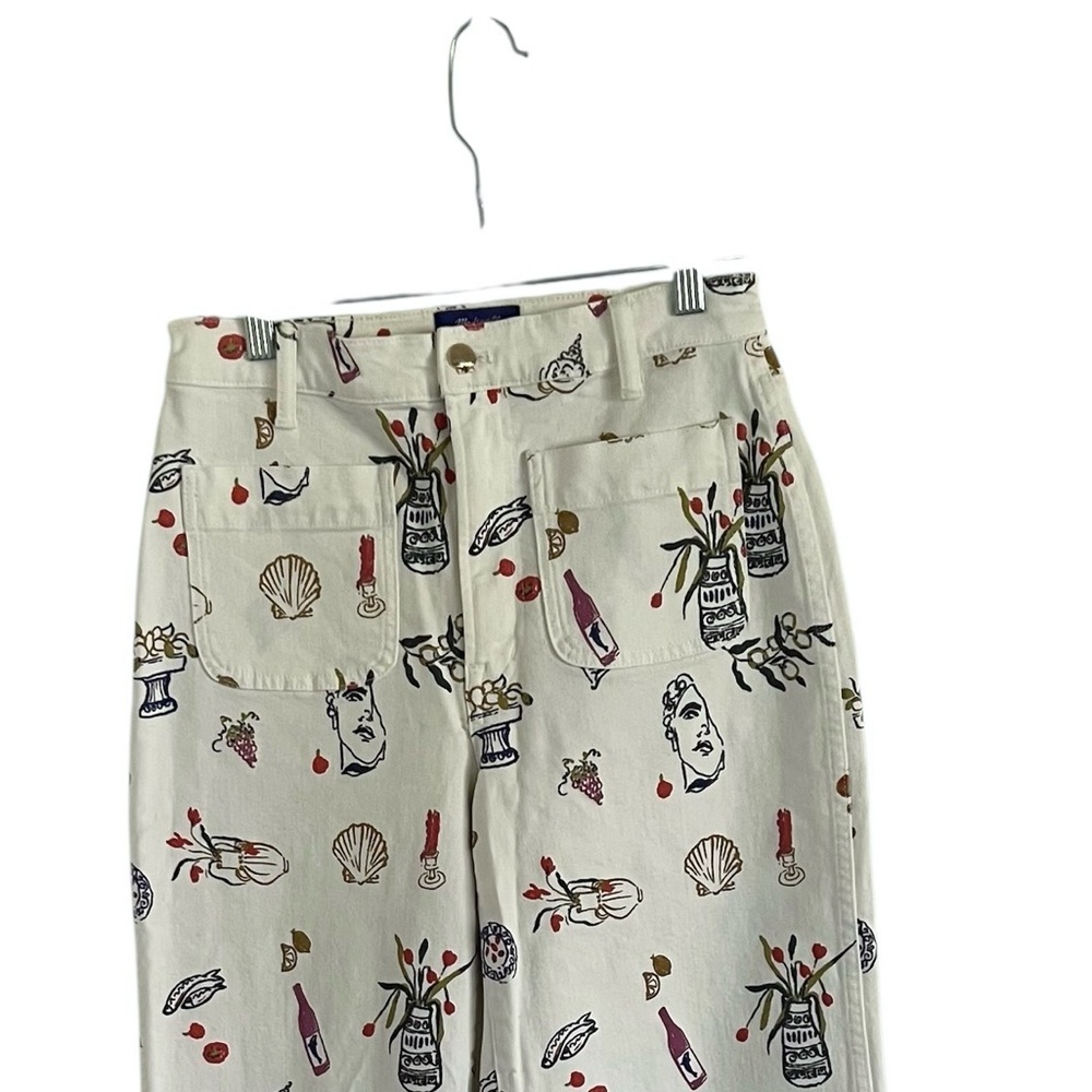 Madewell x Lisa Says Gah Perfect Vintage Wide Leg Crop Jean Printed Edition W 27 - Picture 3 of 8